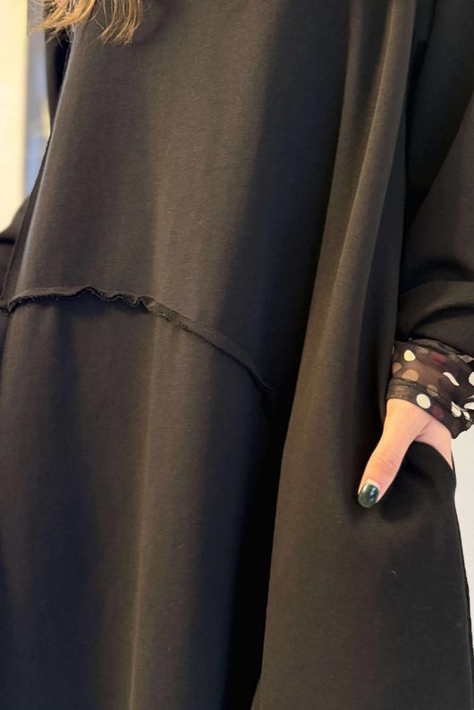 Sola Smart Tech Panel Dress Black